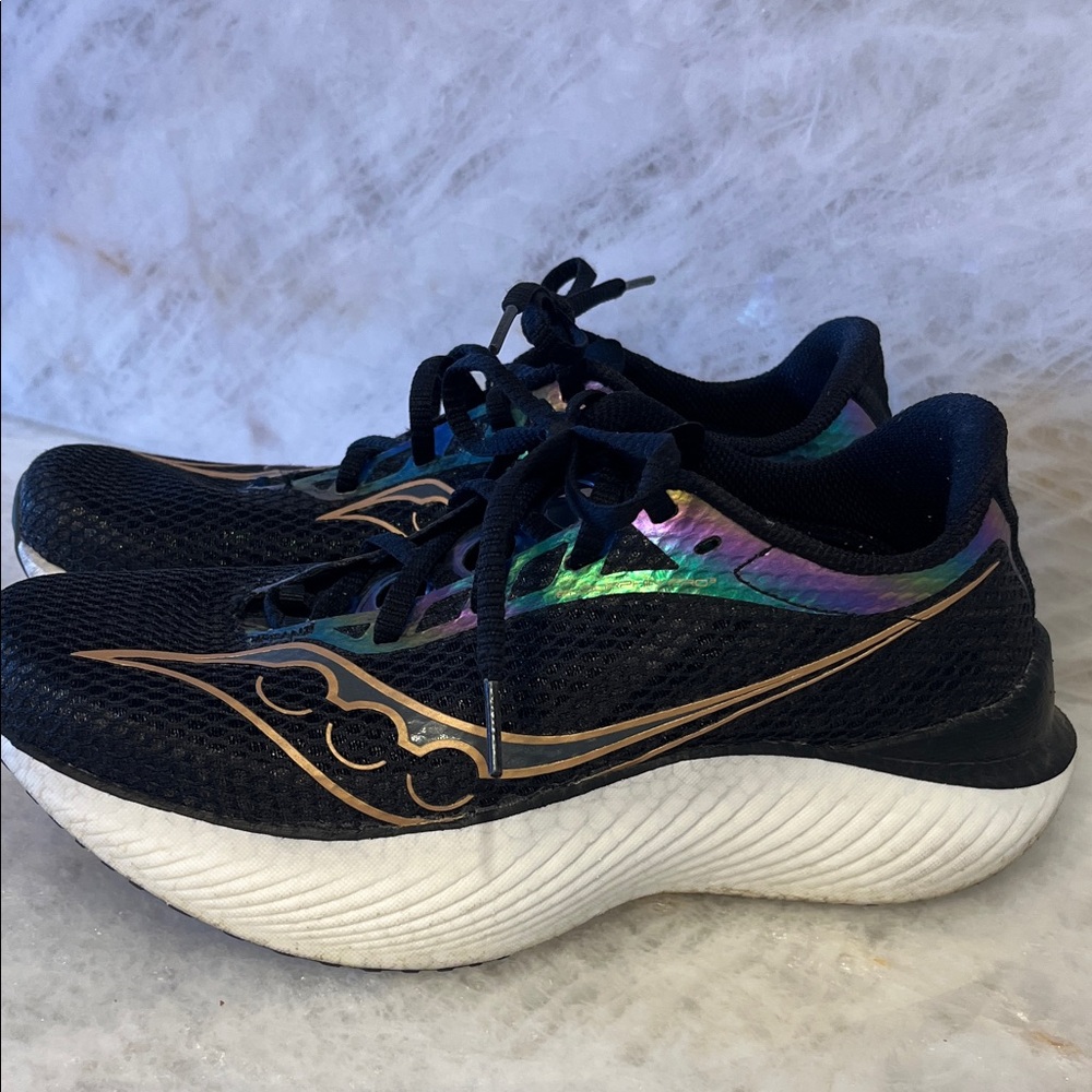 Saucony Women's Black and Multicolor Athletic Shoes